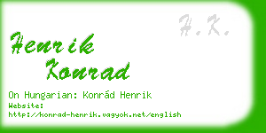 henrik konrad business card